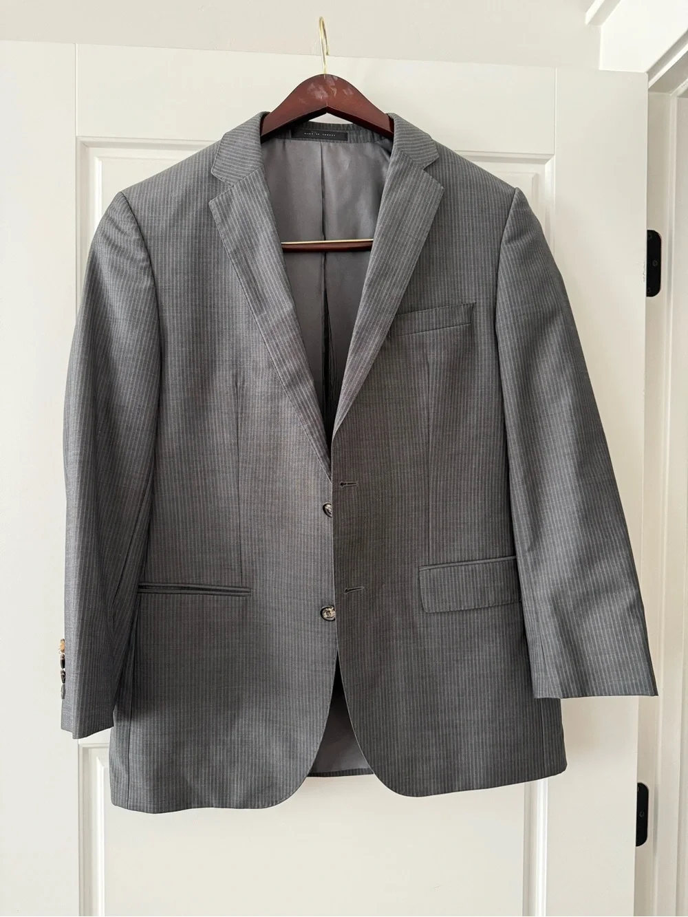 Hugo Boss Men's Gray Pinstripe Sport Coat
